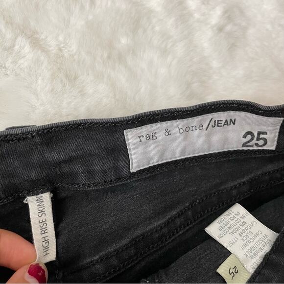 Rag & Bone High Rise Skinny Jeans - Picture 2 of 9
